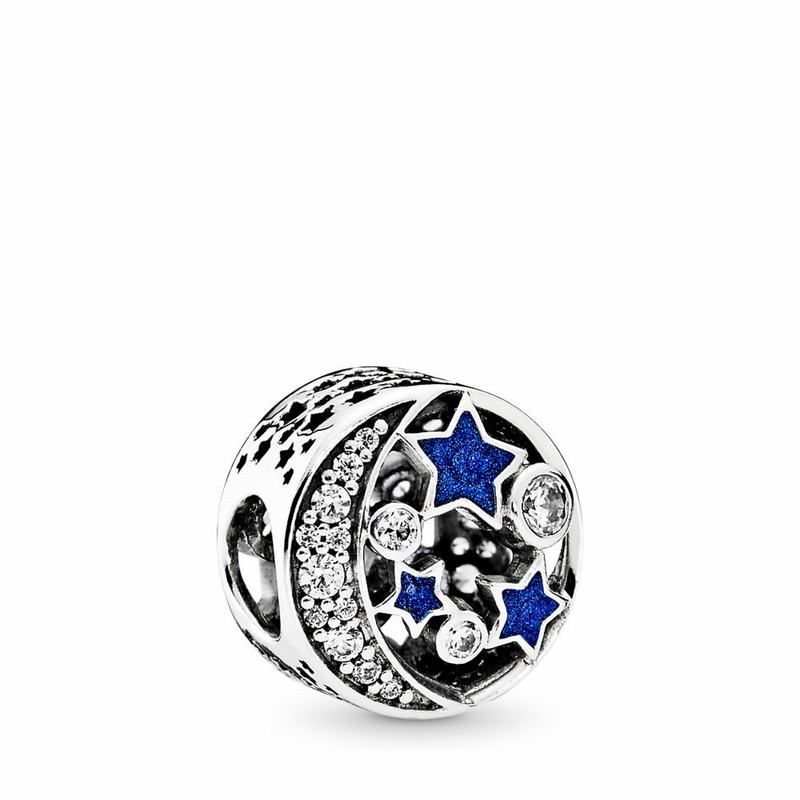 Talismane Pandora Sparkling Night Sky Argint/Albastri (3CJBEiPQ)